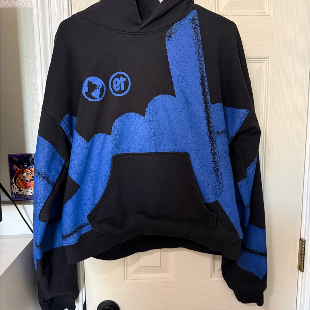 Black and Blue Graphic Pacsun Hoodie